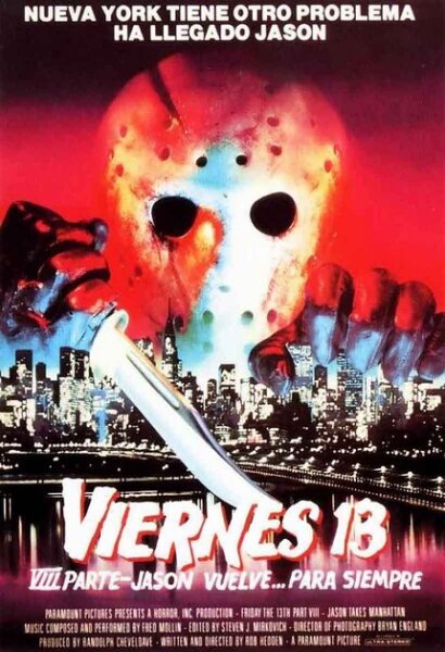 Viernes 13. 8ª parte: Jason vuelve... para siempre (1989 Terror Rob Hedden) HDrip